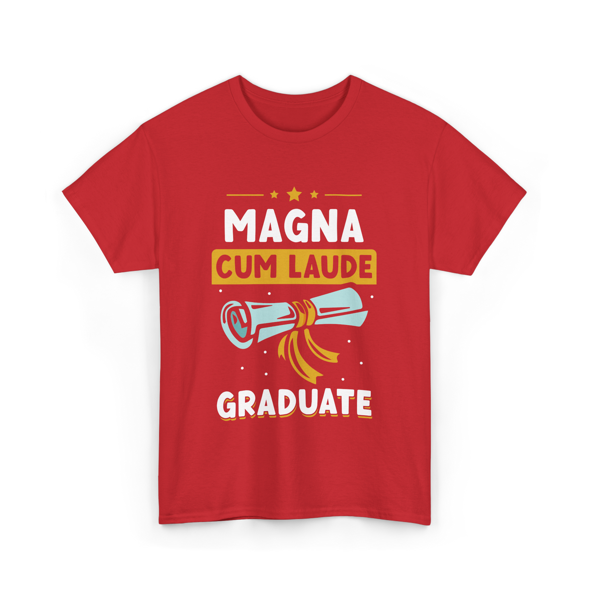 Magna Cum Laude Graduate Graduation T-Shirt - Red