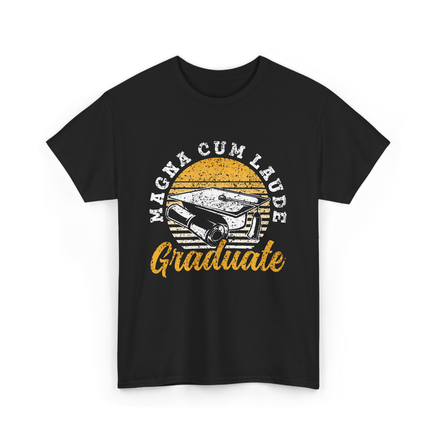 Magna Cum Laude Graduate Graduation T-Shirt - Black