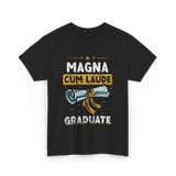 Magna Cum Laude Graduate Graduation T-Shirt - Black