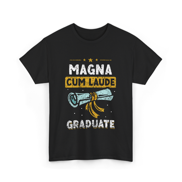 Magna Cum Laude Graduate Graduation T-Shirt - Black