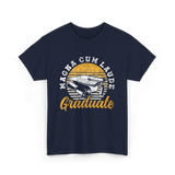 Magna Cum Laude Graduate Graduation T-Shirt - Navy