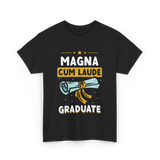 Magna Cum Laude Graduate Graduation T-Shirt - Black