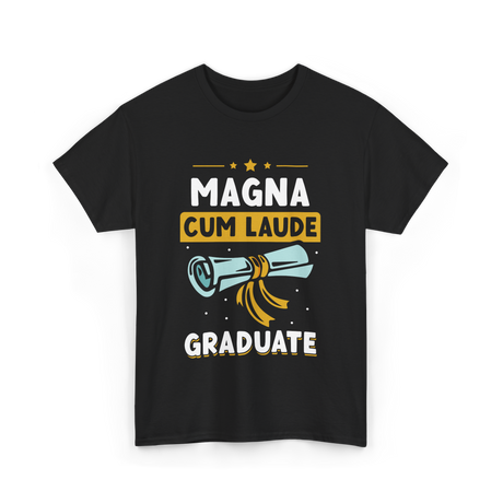 Magna Cum Laude Graduate Graduation T-Shirt - Black