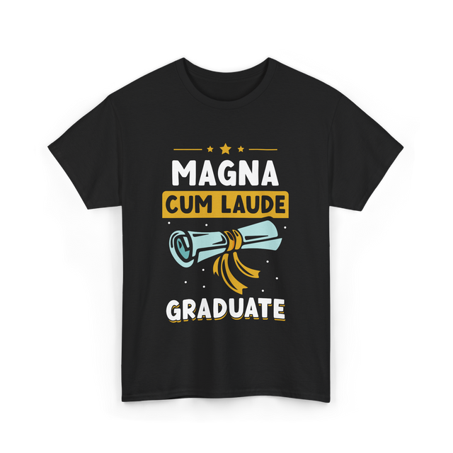 Magna Cum Laude Graduate Graduation T-Shirt - Black