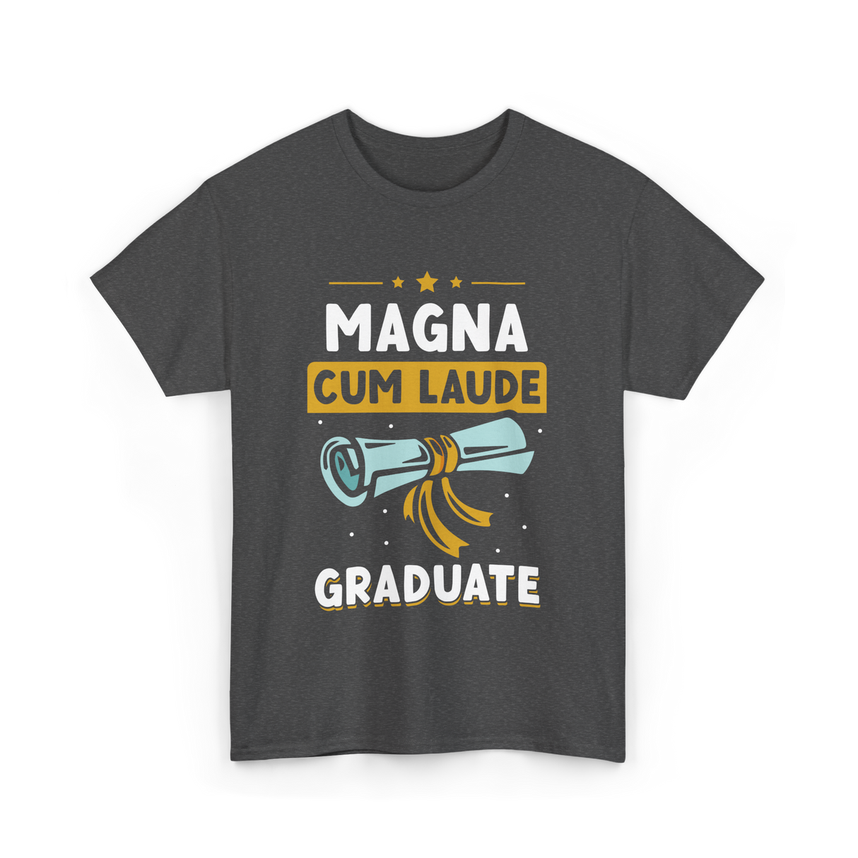 Magna Cum Laude Graduate Graduation T-Shirt - Dark Heather