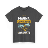 Magna Cum Laude Graduate Graduation T-Shirt - Dark Heather