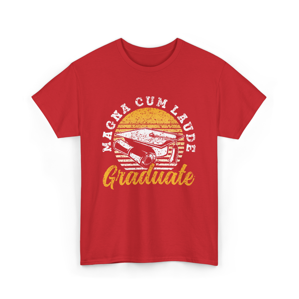 Magna Cum Laude Graduate Graduation T-Shirt - Red