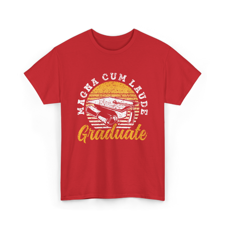 Magna Cum Laude Graduate Graduation T-Shirt - Red