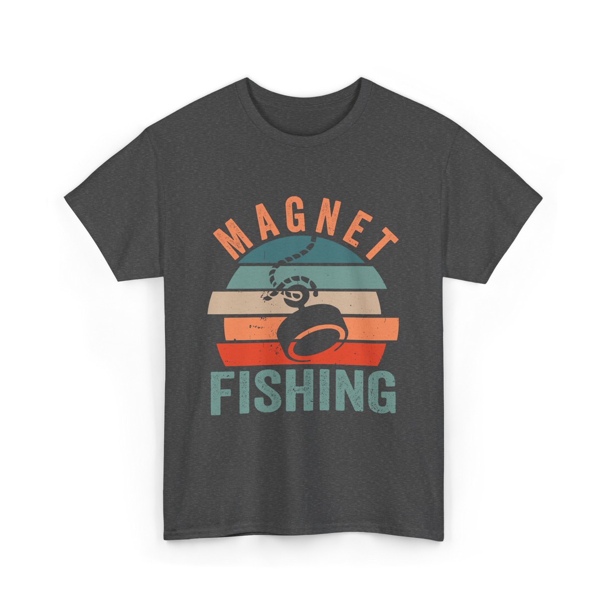 Magnet Fishing Magnet Fisher T-Shirt - Dark Heather