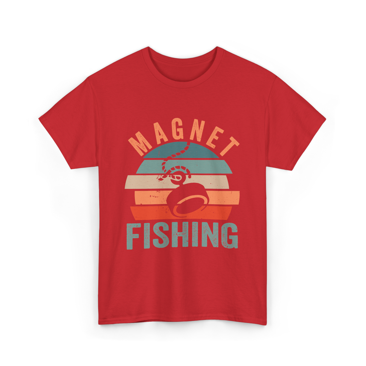 Magnet Fishing Magnet Fisher T-Shirt - Red