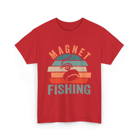 Magnet Fishing Magnet Fisher T-Shirt - Red