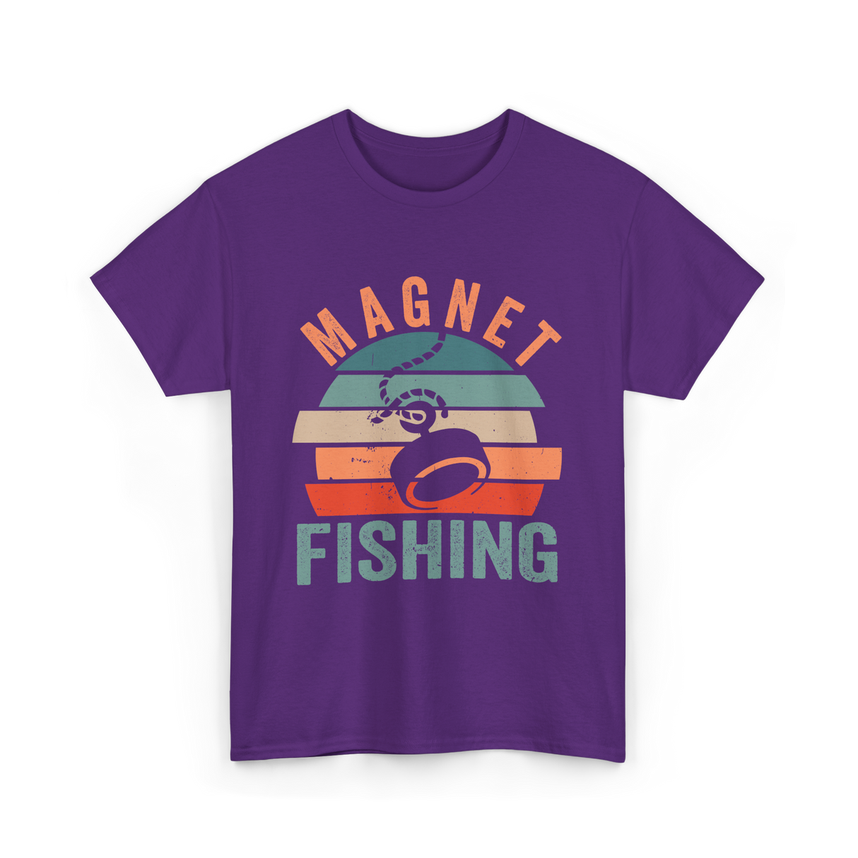 Magnet Fishing Magnet Fisher T-Shirt - Purple