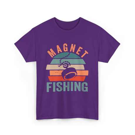 Magnet Fishing Magnet Fisher T-Shirt - Purple