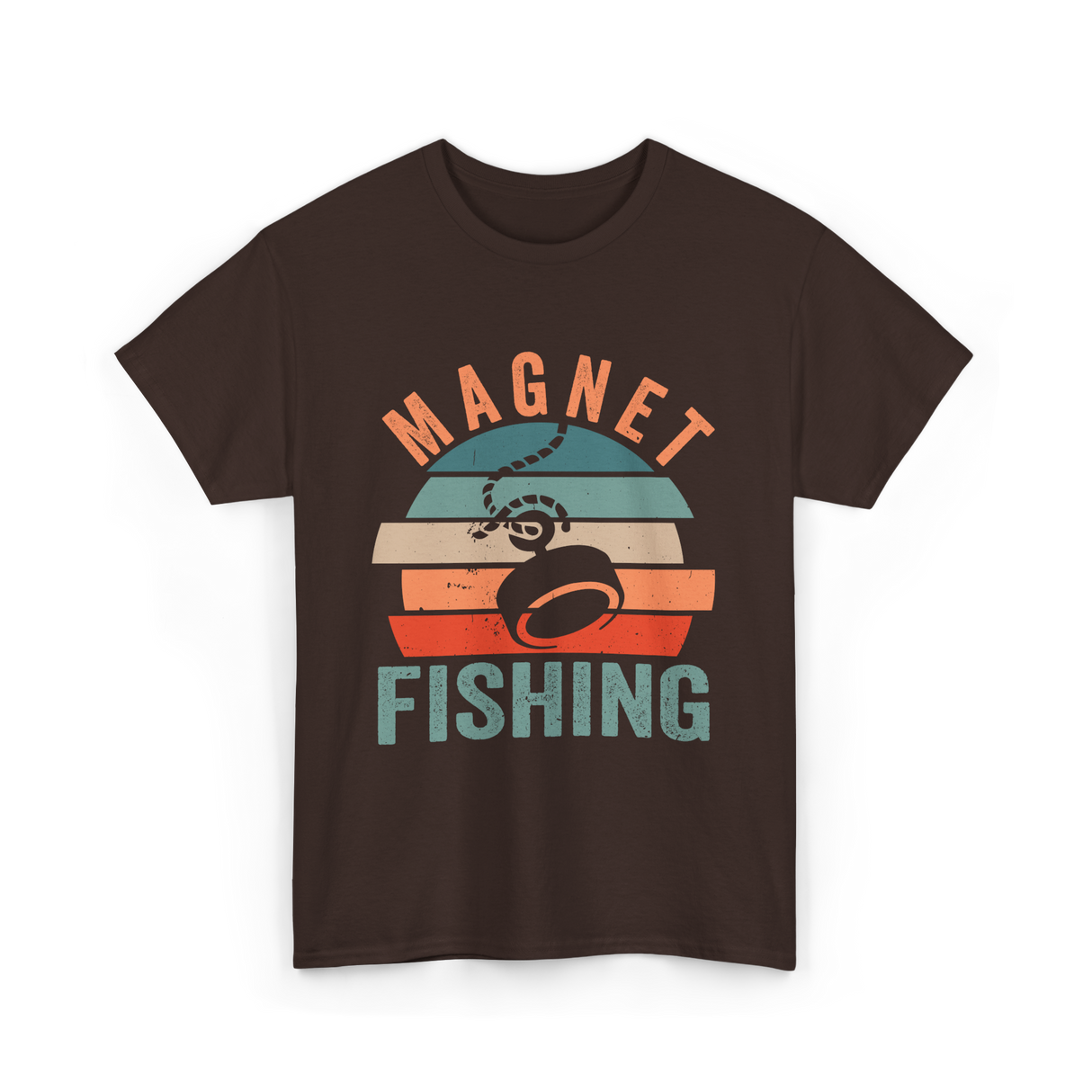 Magnet Fishing Magnet Fisher T-Shirt - Dark Chocolate