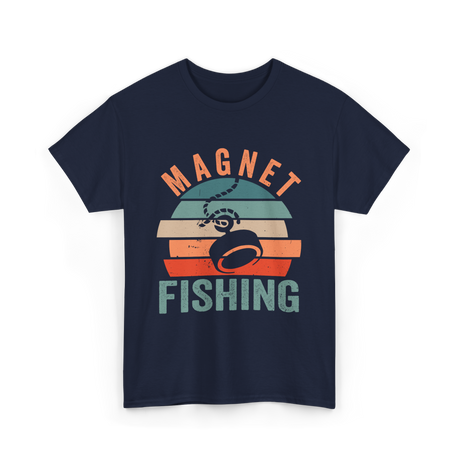 Magnet Fishing Magnet Fisher T-Shirt - Navy