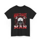 Maintenance Man Technician Worker T-Shirt - Black