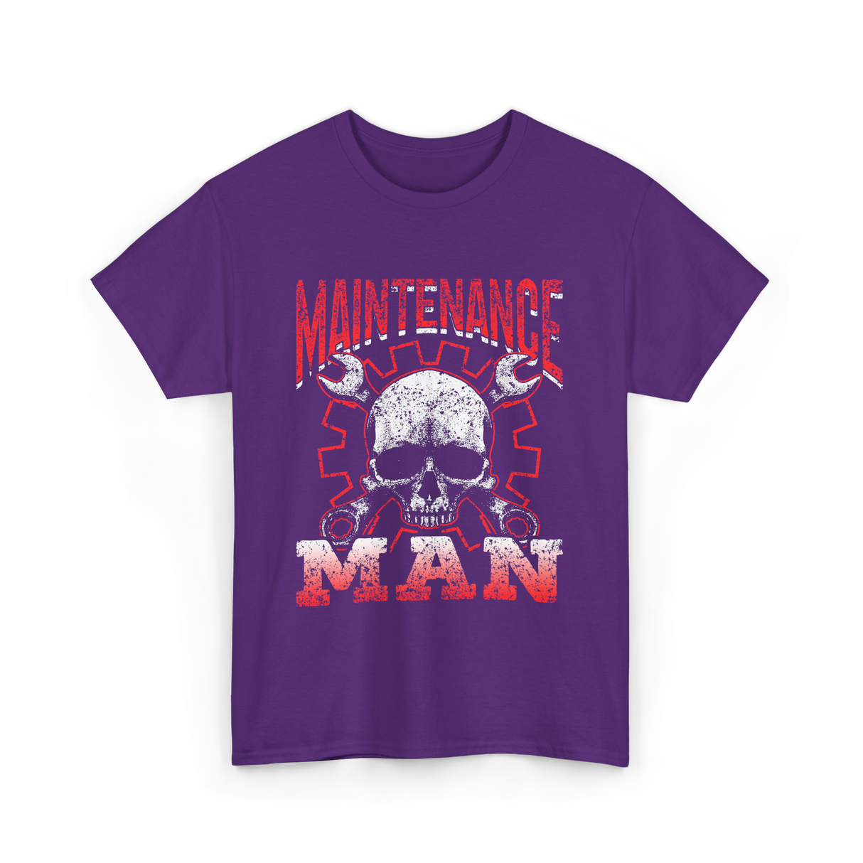 Maintenance Man Technician Worker T-Shirt - Purple