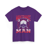 Maintenance Man Technician Worker T-Shirt - Purple