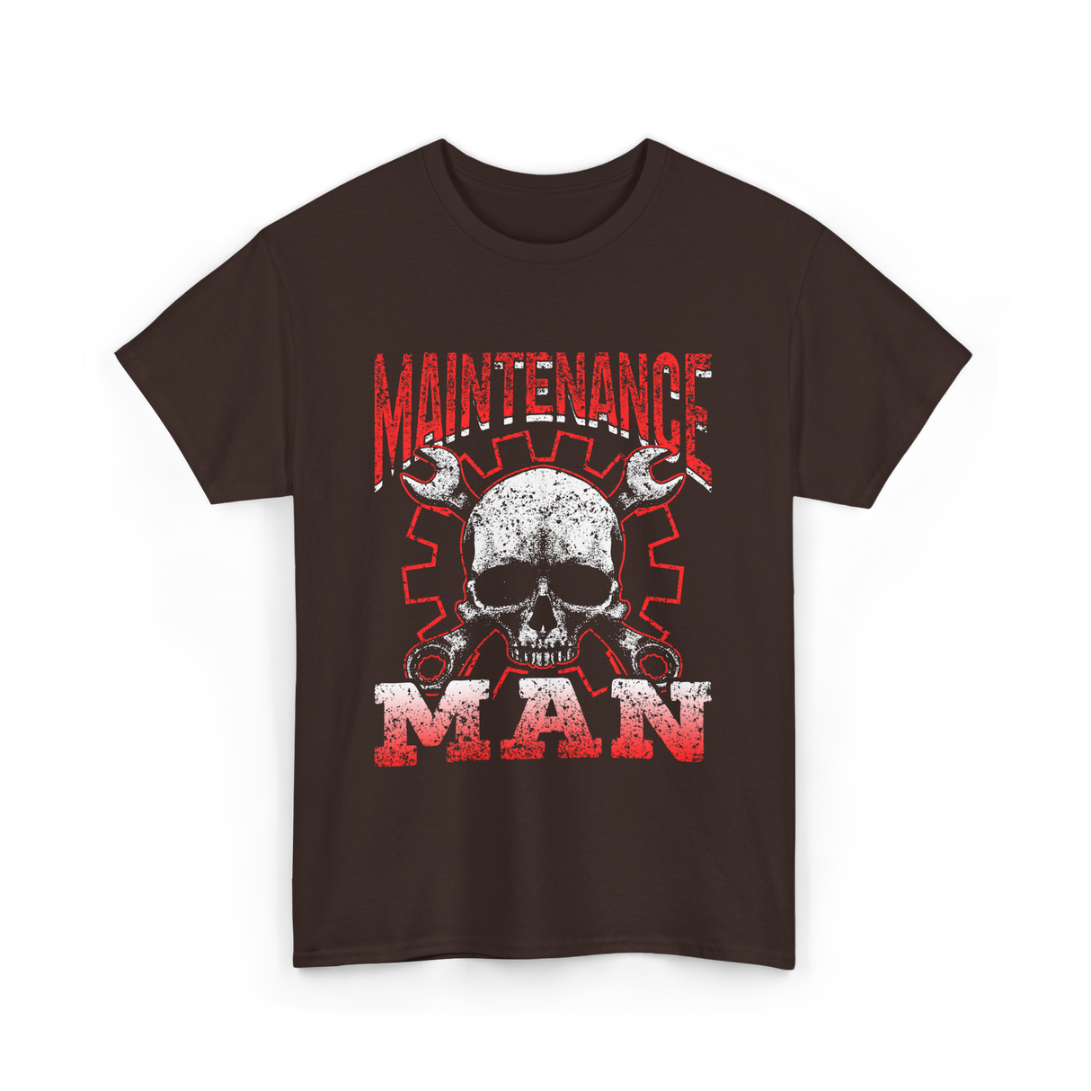 Maintenance Man Technician Worker T-Shirt - Dark Chocolate