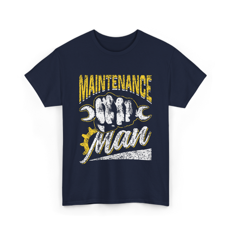 Maintenance Man Worker Maintenance T-Shirt - Navy