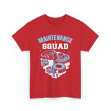 Maintenance Squad Maintenance Technician T-Shirt - Red