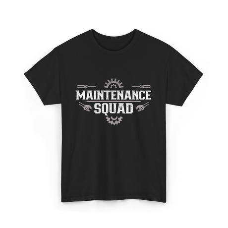 Maintenance Squad Maintenance Worker T-Shirt - Black