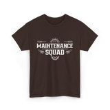 Maintenance Squad Maintenance Worker T-Shirt - Dark Chocolate