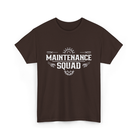 Maintenance Squad Maintenance Worker T-Shirt - Dark Chocolate