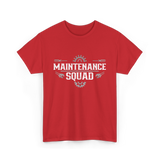 Maintenance Squad Maintenance Worker T-Shirt - Red