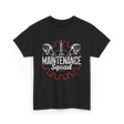 Maintenance Squad Technician Workers T-Shirt - Black