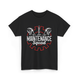 Maintenance Squad Technician Workers T-Shirt - Black