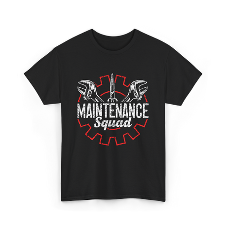 Maintenance Squad Technician Workers T-Shirt - Black