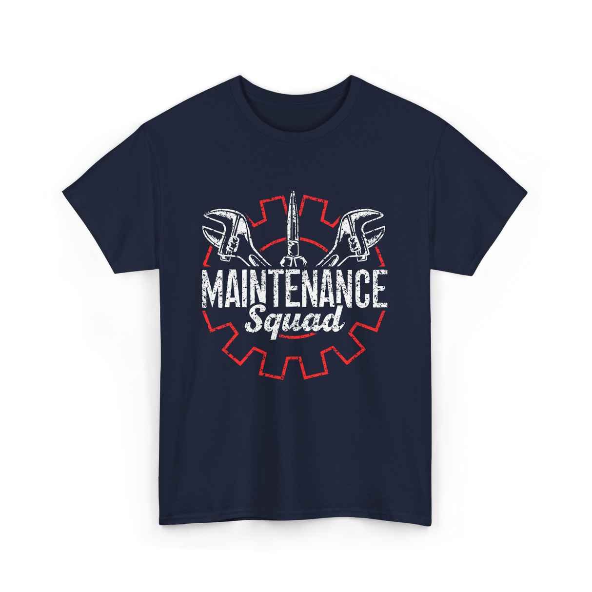 Maintenance Squad Technician Workers T-Shirt - Navy