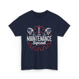 Maintenance Squad Technician Workers T-Shirt - Navy