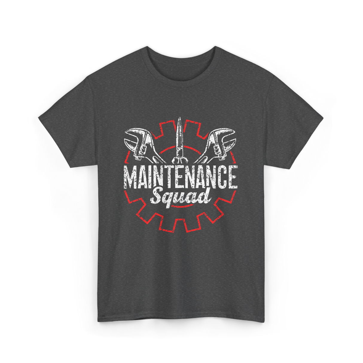 Maintenance Squad Technician Workers T-Shirt - Dark Heather