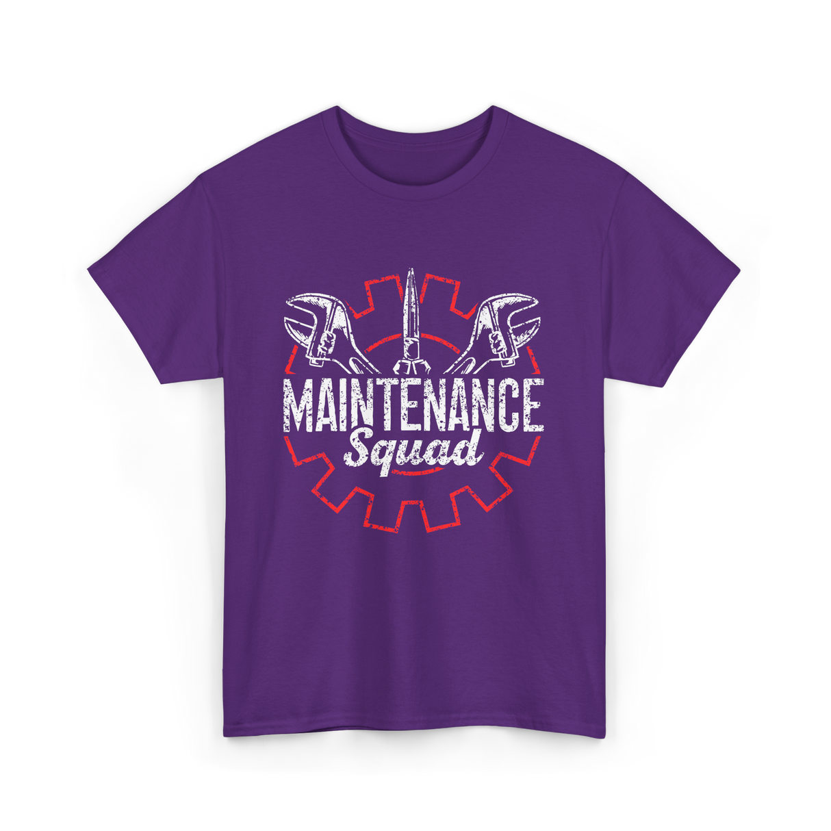 Maintenance Squad Technician Workers T-Shirt - Purple