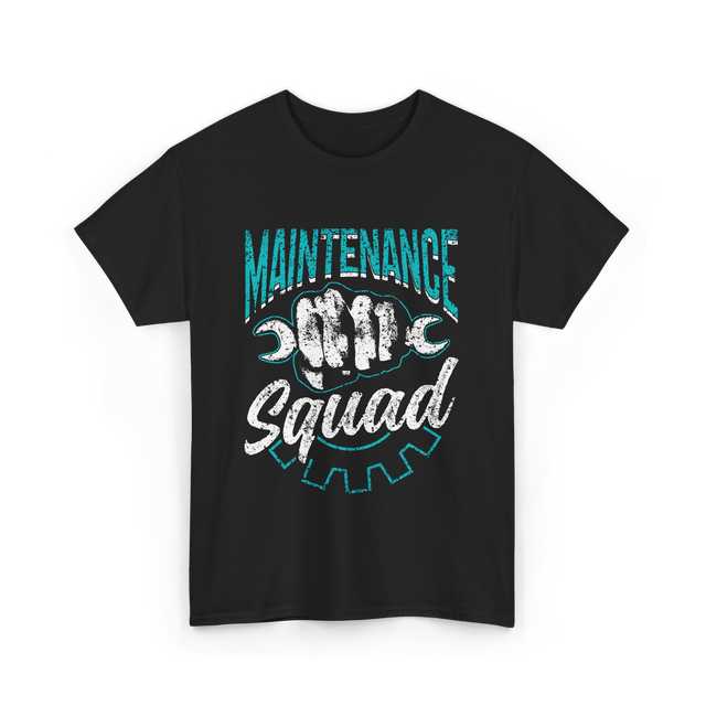 Maintenance Squad Worker Mechanic T-Shirt - Black