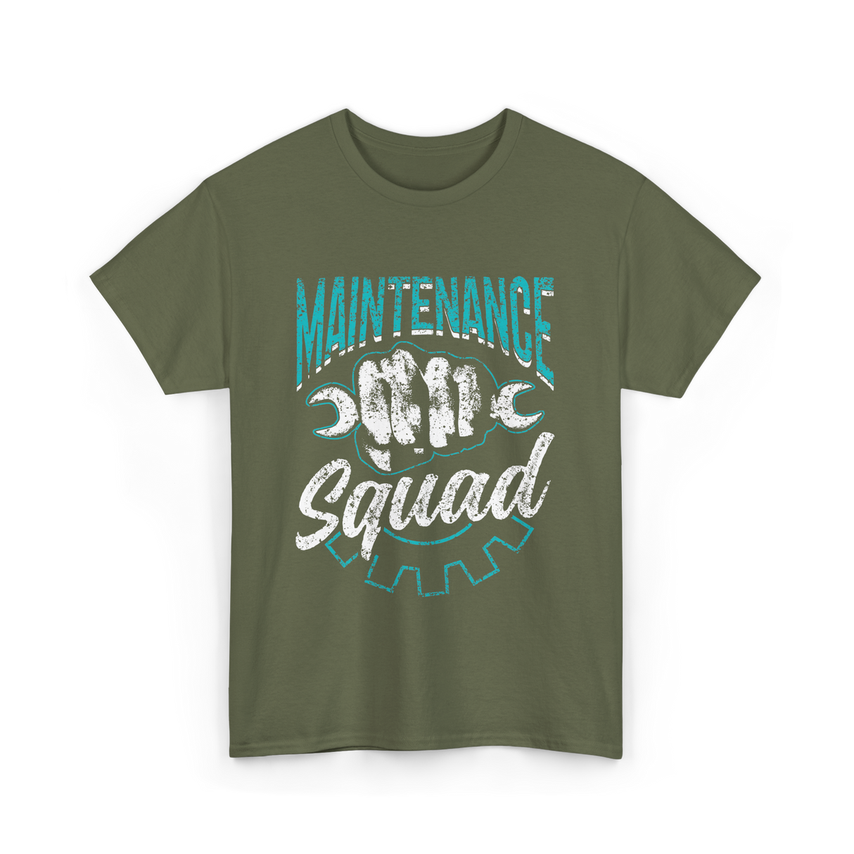 Maintenance Squad Worker Mechanic T-Shirt - Military Green