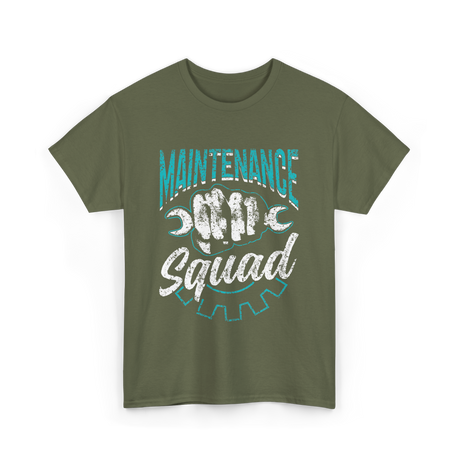 Maintenance Squad Worker Mechanic T-Shirt - Military Green