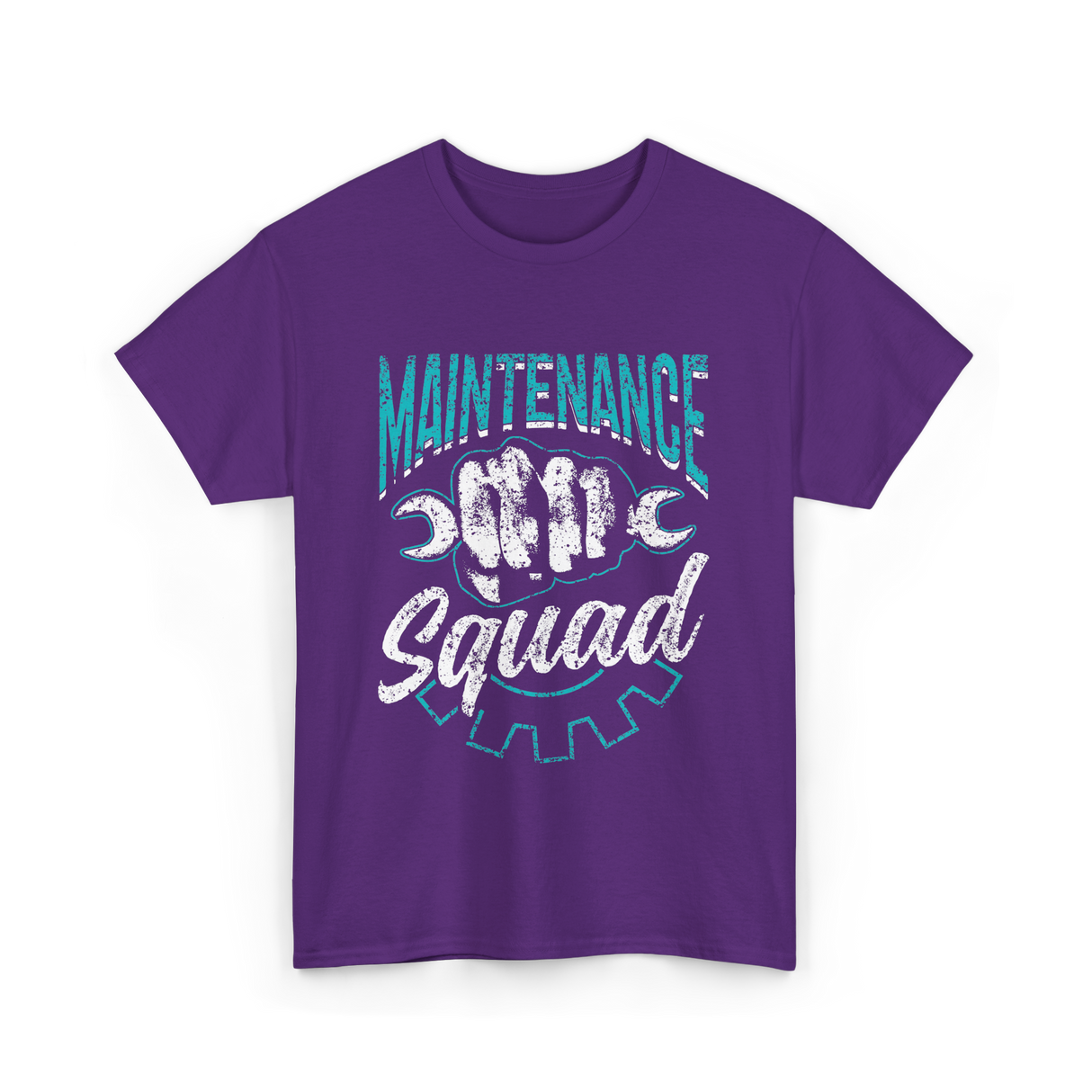 Maintenance Squad Worker Mechanic T-Shirt - Purple