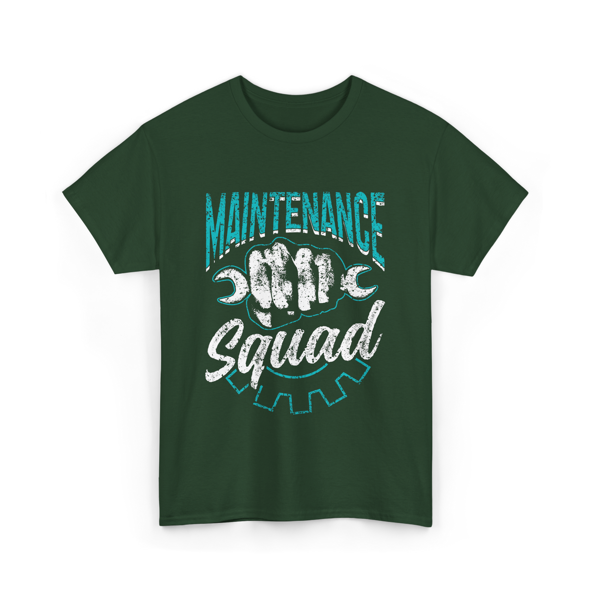 Maintenance Squad Worker Mechanic T-Shirt - Forest Green