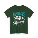 Maintenance Squad Worker Mechanic T-Shirt - Forest Green