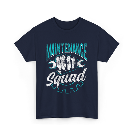 Maintenance Squad Worker Mechanic T-Shirt - Navy