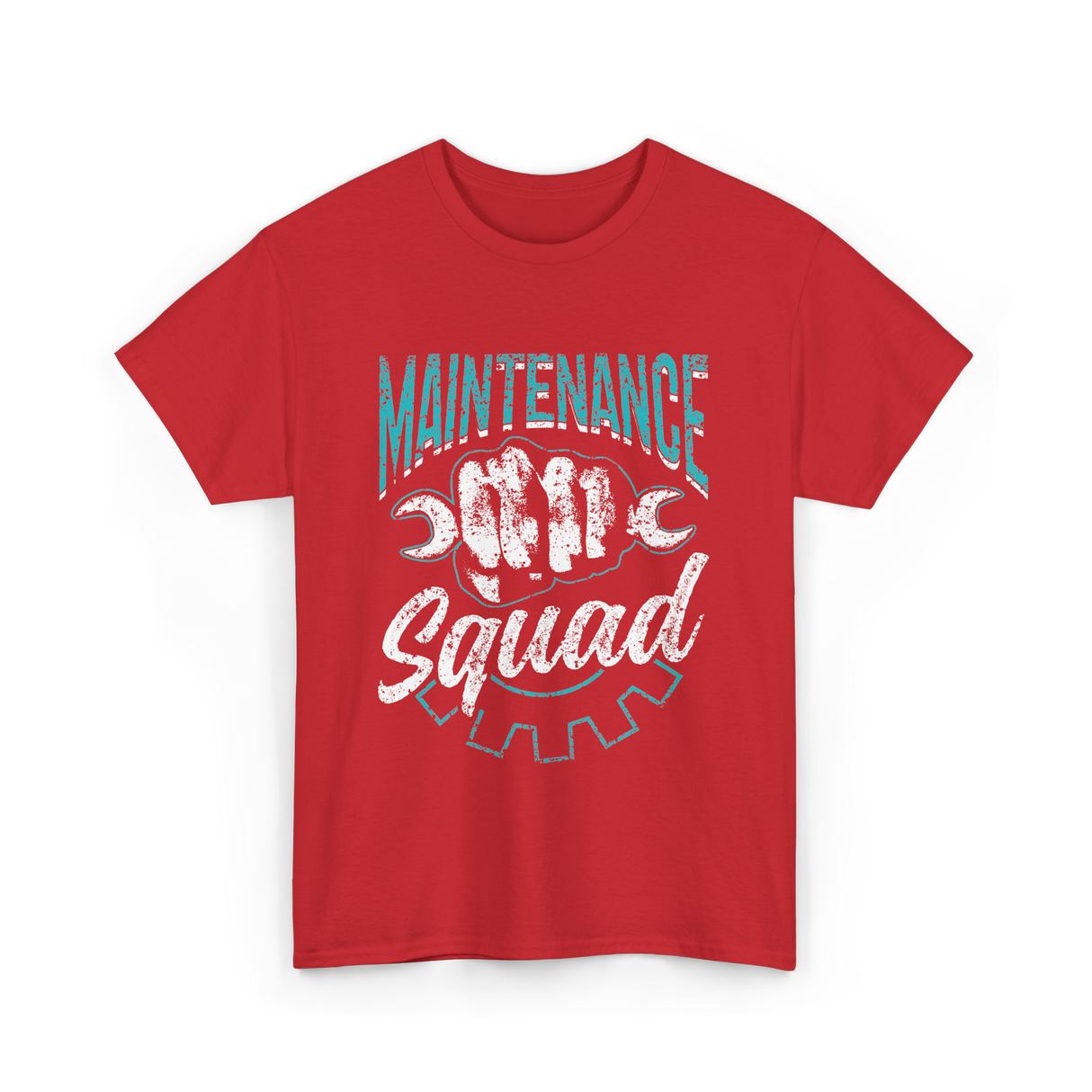 Maintenance Squad Worker Mechanic T-Shirt - Red