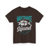 Maintenance Squad Worker Mechanic T-Shirt - Dark Chocolate