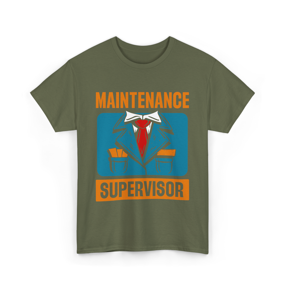 Maintenance Supervisor Maintenance Worker T-Shirt - Military Green