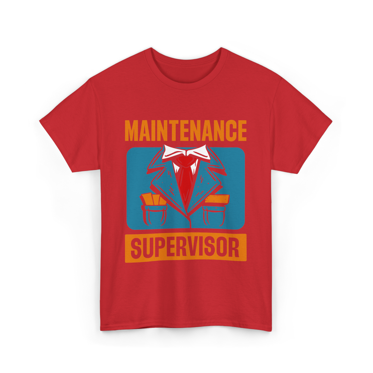 Maintenance Supervisor Maintenance Worker T-Shirt - Red