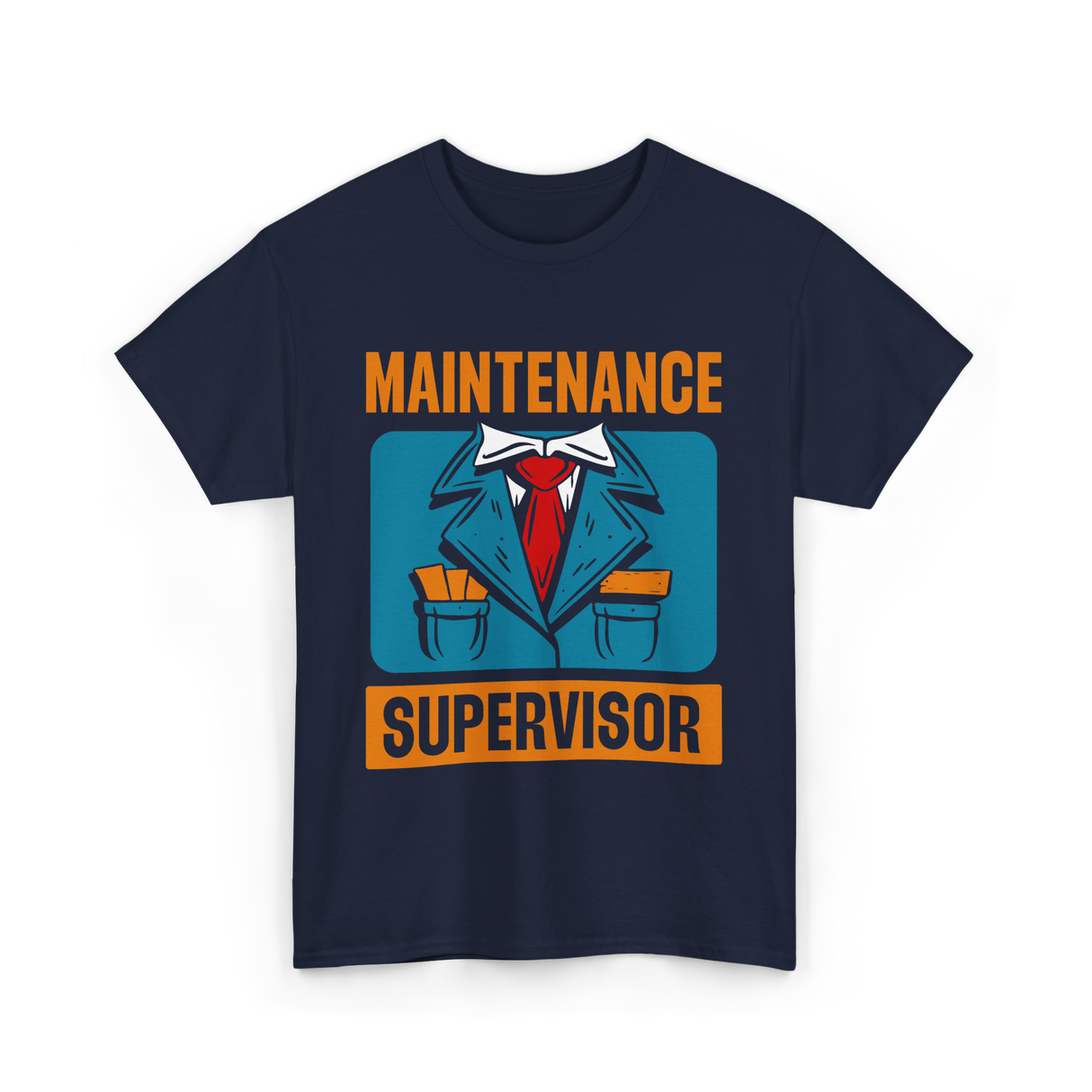 Maintenance Supervisor Maintenance Worker T-Shirt - Navy