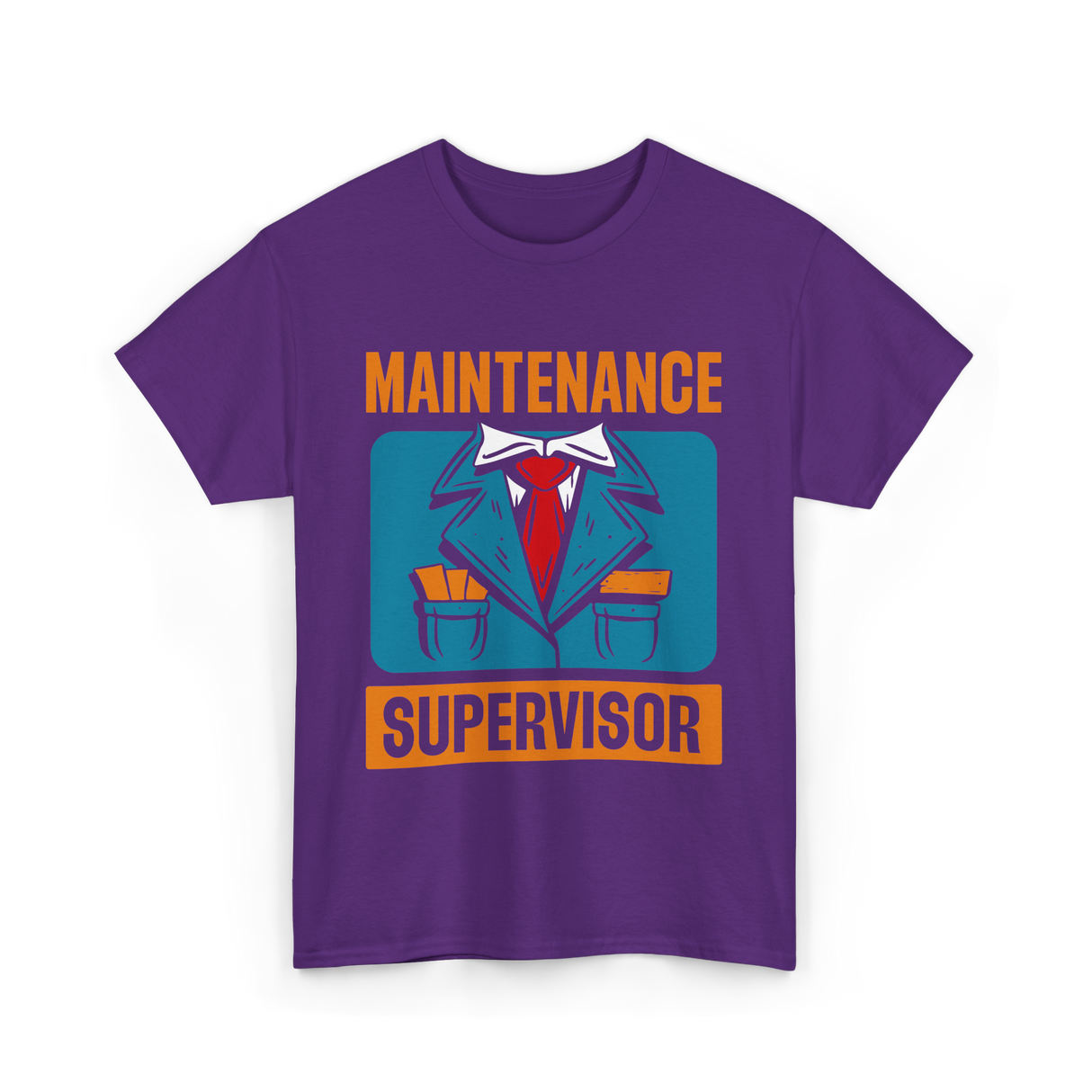 Maintenance Supervisor Maintenance Worker T-Shirt - Purple