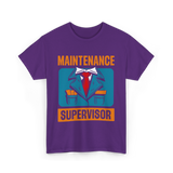 Maintenance Supervisor Maintenance Worker T-Shirt - Purple